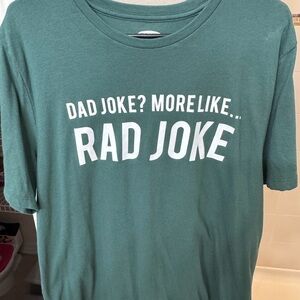 Old Navy Green Short Sleeve Tee Rad Joke